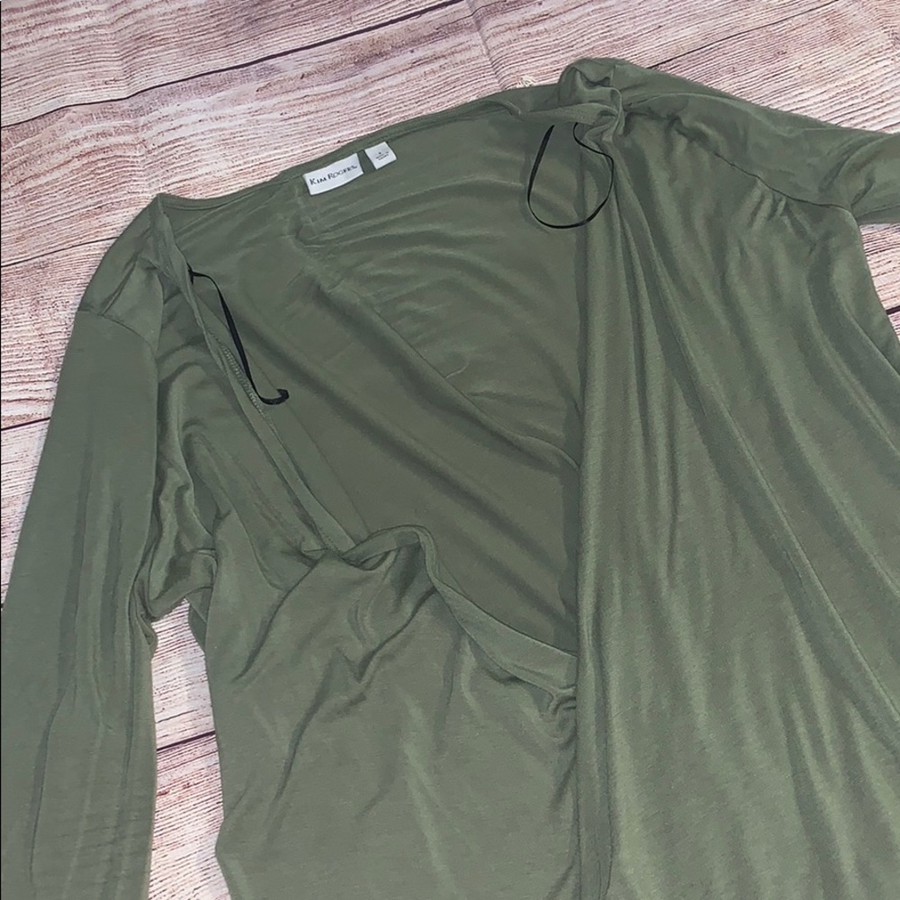 Green cardigan